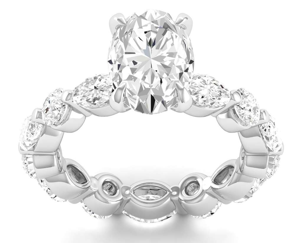 Full Eternity Shank Ring - Oval Center | JRE180750