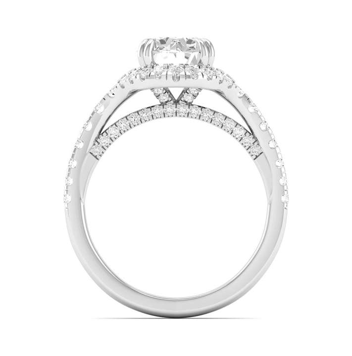 Bevel Edge Shank Ring - Round Center | JRS909330
