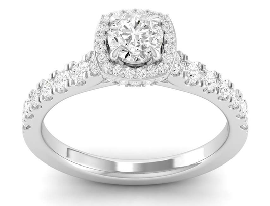 Hidden Halo & Roundel Ring - Round Center | JRS91091F