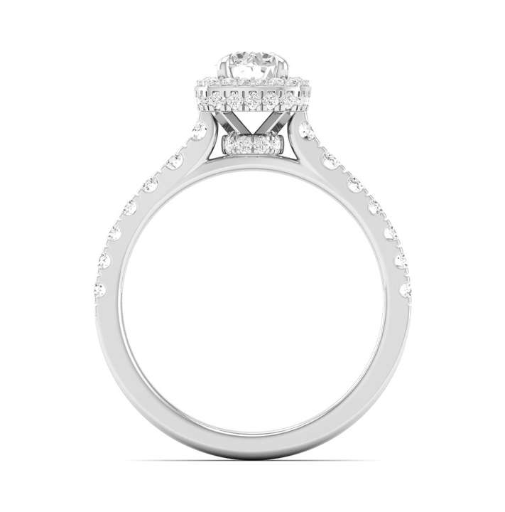 Hidden Halo & Roundel Ring - Round Center | JRS91091F